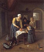 Jan Steen A Peasant Family at Mel-time USA oil painting artist